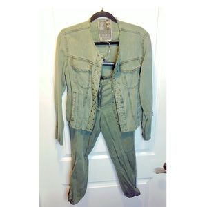 Young Fabulous & Broke Studded Capri set